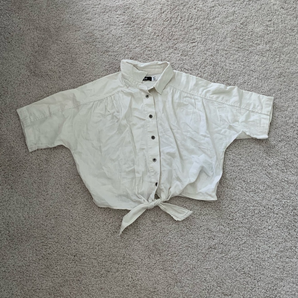 Urban outfitters button down crop